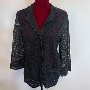 Intimissimi Black Lace Pants Suit - MEDIUM